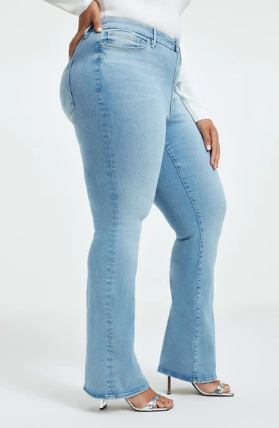 Good American Always Fits Good Classic High Waist Bootcut Jeans In Indigo448