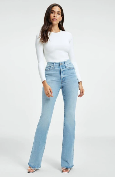 Good American Always Fits Good Classic High Waist Bootcut Jeans In Indigo448
