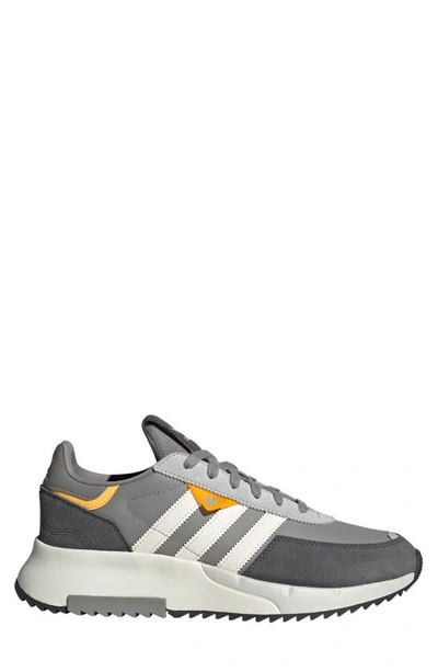 Shop Adidas Originals Retropy F2 Sneaker In Grey/ Core White/ Solar Gold