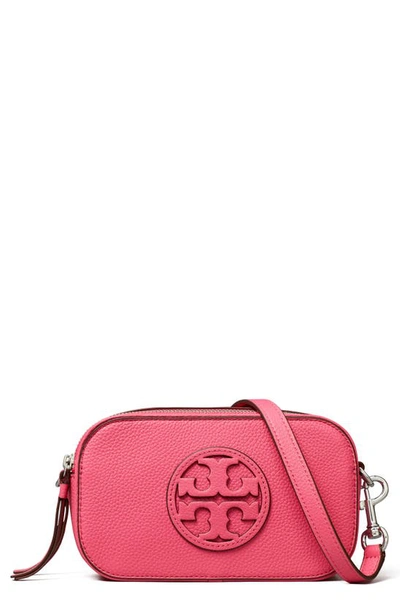 Shop Tory Burch Mini Miller Crossbody Bag In Watermelon Pink