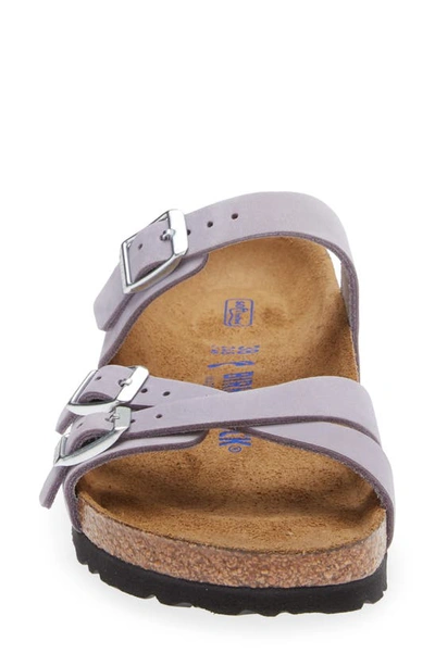 Shop Birkenstock Franca Soft Footbed Slide Sandal In Purple Fog