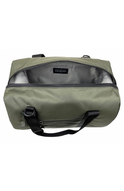 Shop Hedgren Bound Water Repellent Recycled Polyester Duffle Bag In Olive