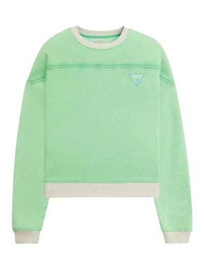 Shop Guess Usa Vintage Logo Crewneck Sweatshirt Green