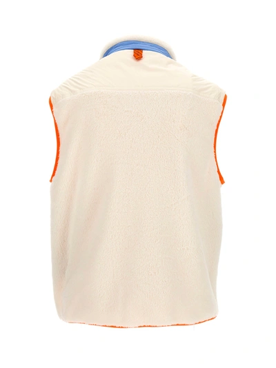Shop Moncler Colorblock Vest In White
