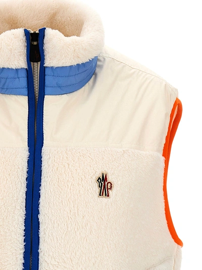 Shop Moncler Colorblock Vest In White