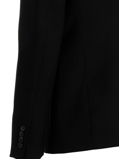 Shop Alexander Mcqueen Single Breast Blazer Jacket In Black
