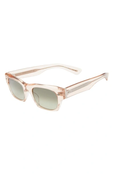Shop Oliver Peoples Mega 53mm Square Sunglasses In Rose Gold
