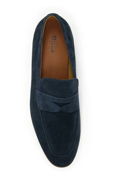 Shop Dune London Silas Penny Loafer In Navy