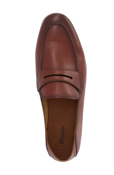 Shop Dune London Sync Collapsible Heel Penny Loafer In Tan