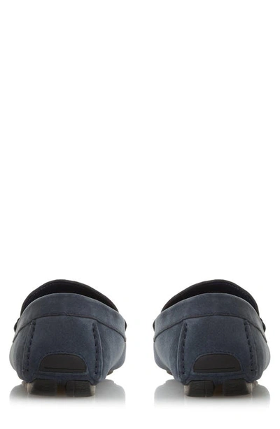 Shop Dune London Beacons Braided Bit Driving Loafer In Navy