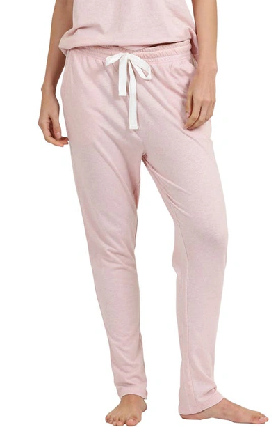 Shop Papinelle Jada Organic Cotton Pajama Pants In Pink