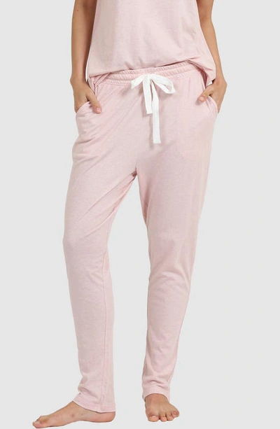 Shop Papinelle Jada Organic Cotton Pajama Pants In Pink