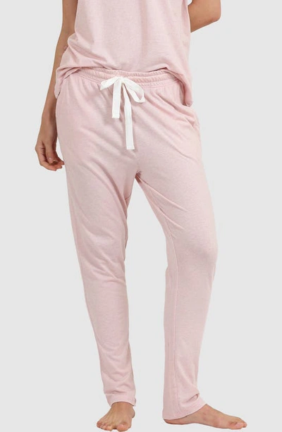 Shop Papinelle Jada Organic Cotton Pajama Pants In Pink