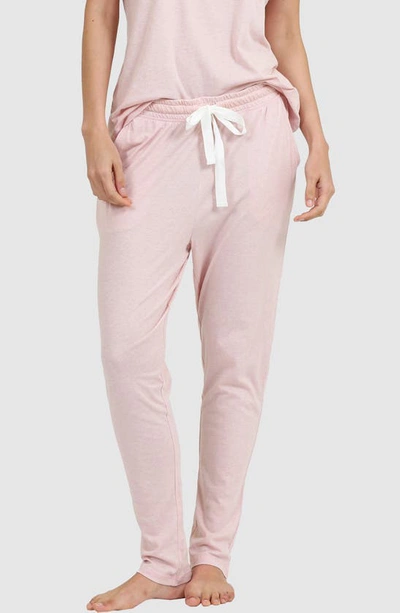 Shop Papinelle Jada Organic Cotton Pajama Pants In Pink