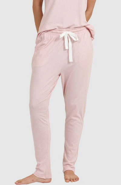 Shop Papinelle Jada Organic Cotton Pajama Pants In Pink