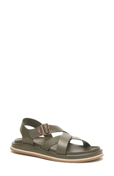 Shop Chaco Townes Sandal In Olive Night