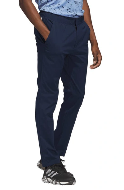 Shop Adidas Golf Ripstop Flat Front Golf Pants In Collegiate Navy