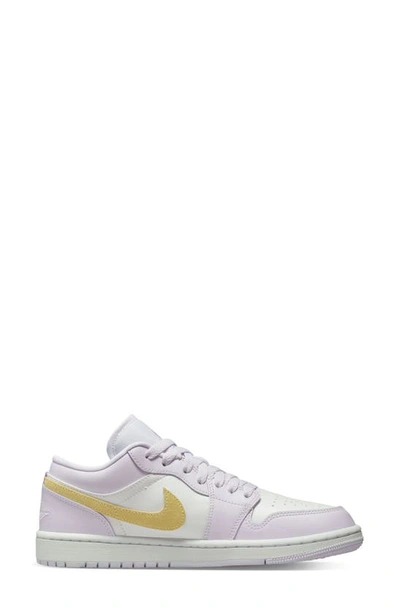 Shop Jordan Air  1 Low Sneaker In Barely Grape/ Lemon/ White