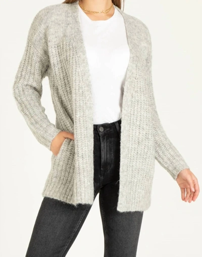 Shop Another Love Hibiscus Cardigan In Heather Grey