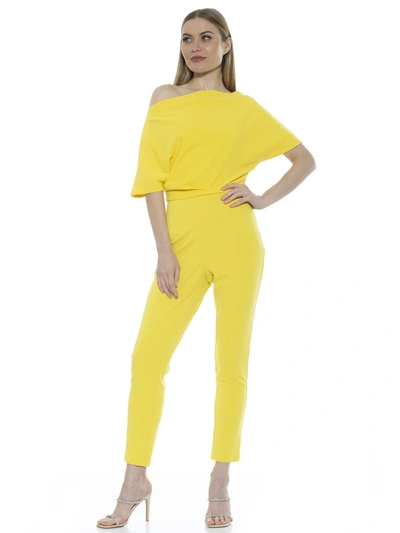 Shop Alexia Admor Athena Jumpsuit In Yellow