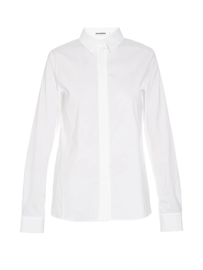 Jil Sander Adele Stretch-cotton Shirt In White