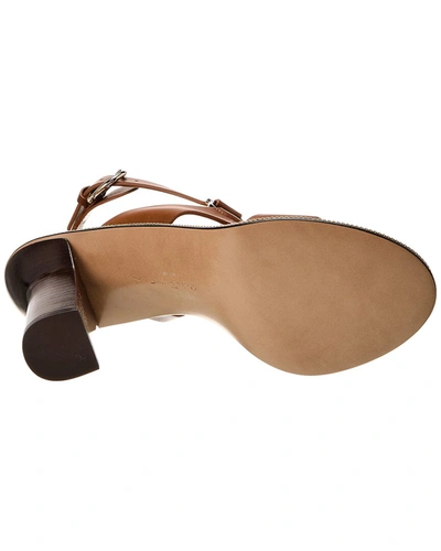 Ferragamo Mapi 85mm Leather Sandals In Brown