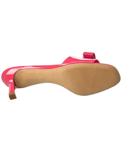 Shop Ferragamo Glo Patent Sandal In Pink