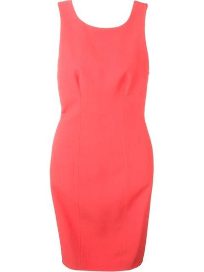 Shop Roberto Capucci Open Back Tube Dress In Pink