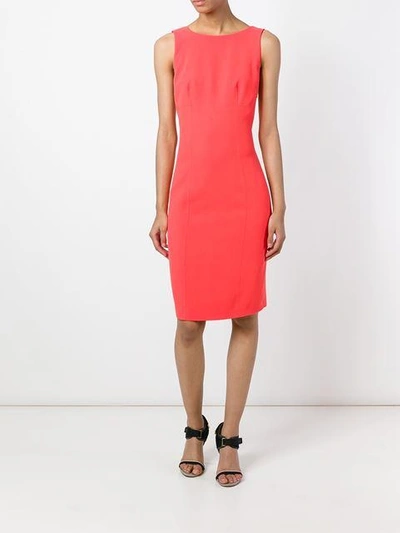 Shop Roberto Capucci Open Back Tube Dress In Pink