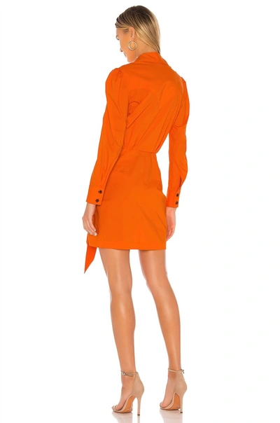 Shop Petersyn Agnes Mini Dress In Orange