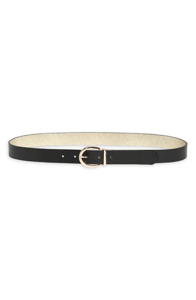 Shop Linea Pelle Snake Embossed Reversible Belt In Gold/ Black