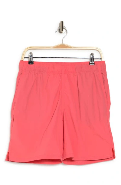 Shop Abound Nylon Shorts In Coral Sunkiss