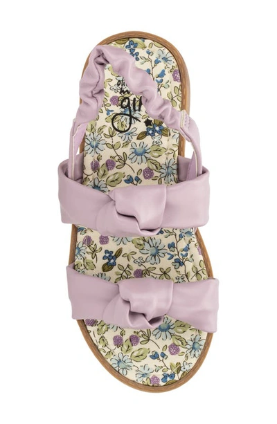 Shop Olivia Miller Kids' Knot Slingback Sandal In Purple