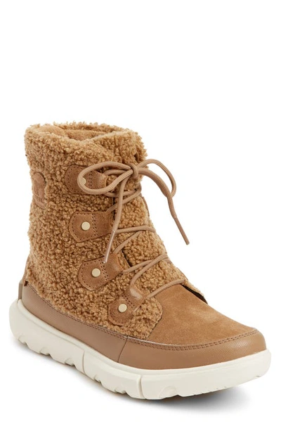 Shop Sorel Explorer Ii Joan Insulated Lace-up Boot In Delta Fawn