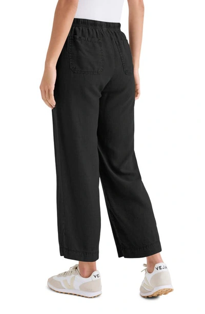 Splendid Supersoft Wide Leg Pant In Black