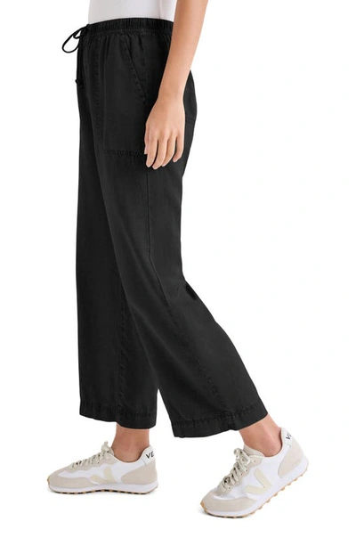 Splendid Supersoft Wide Leg Pant In Black