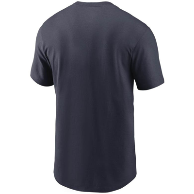 Shop Nike Navy Chicago Bears Team Wordmark T-shirt