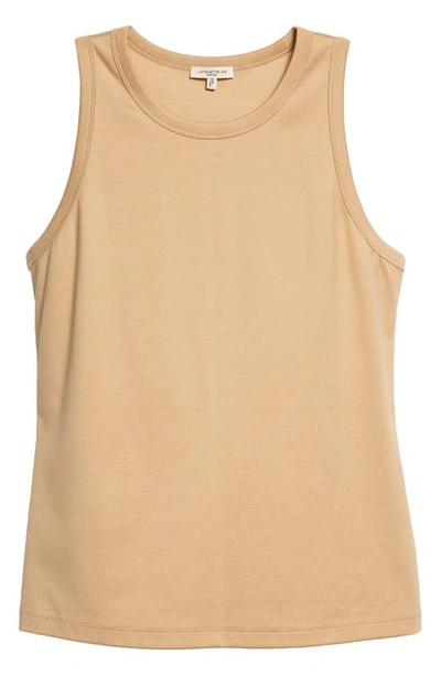 Shop Lafayette 148 Racerback Tank In Dune