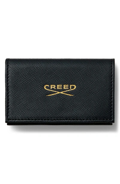 Shop Creed Black Leather Wallet Fragrance Set Usd $195 Value