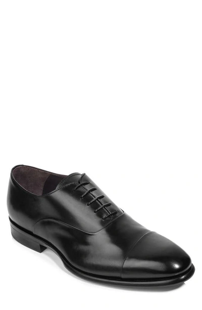 Shop To Boot New York Faro Cap Toe Oxford In Black Leather