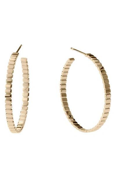 Shop Lana 30mm Tag Hoops In Yellow