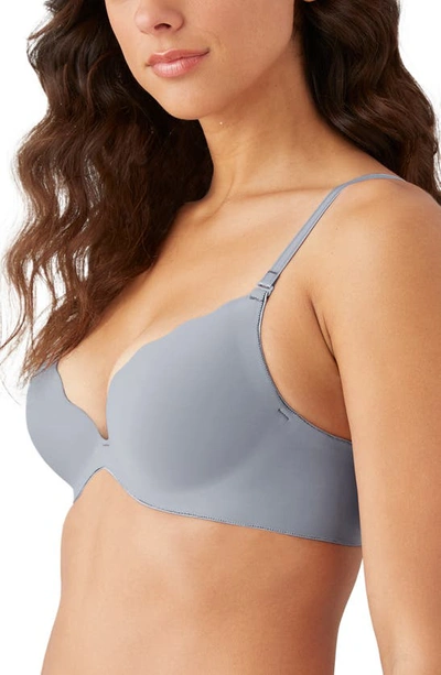 B.tempt'd By Wacoal B.wow'd Convertible Push-up Bra In Lilac Gray