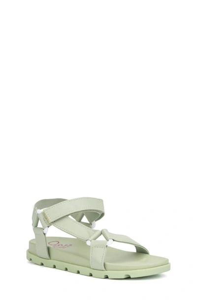 Shop Olivia Miller Kids' Ankle Strap Sandal In Green