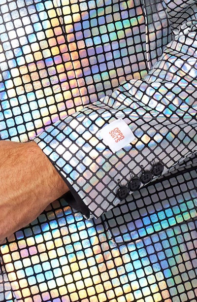 Opposuits Disco Baller Two Button Notch Lapel Suit In Grey