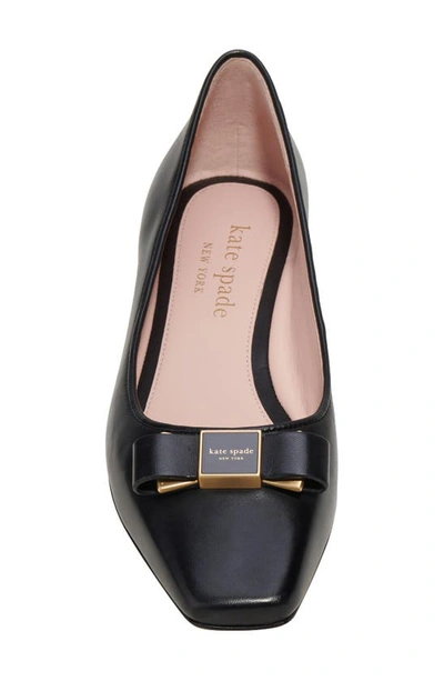 Shop Kate Spade Bowdie Ballet Flat In Black