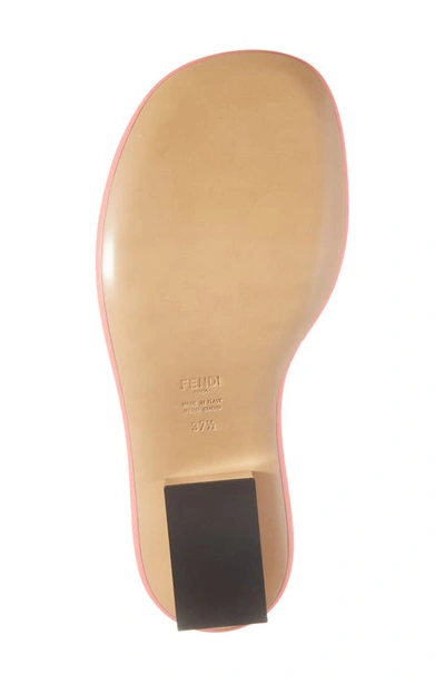 Shop Fendi Cut Baguette Slide Sandal In Kissed