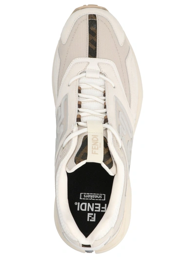 Shop Fendi 'faster Running' Sneakers In White