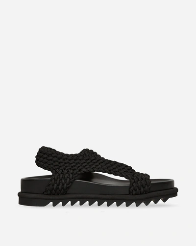 Shop Dries Van Noten Woven Sandals In Black
