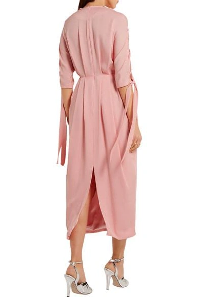 Shop Emilia Wickstead Nina Silk-cloqué Midi Dress
