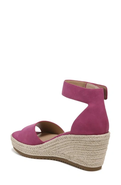 Shop Soul Naturalizer Oakley Ankle Strap Espadrille Wedge Sandal In Orchid Smooth Purple Synthetic